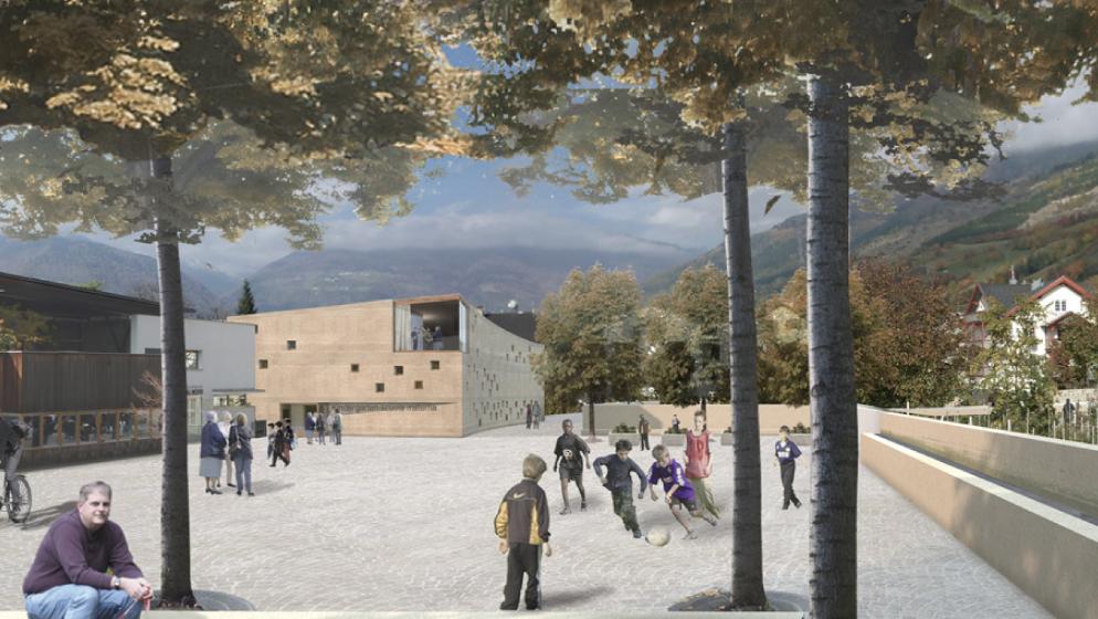 competition kindergarten sluderno general view