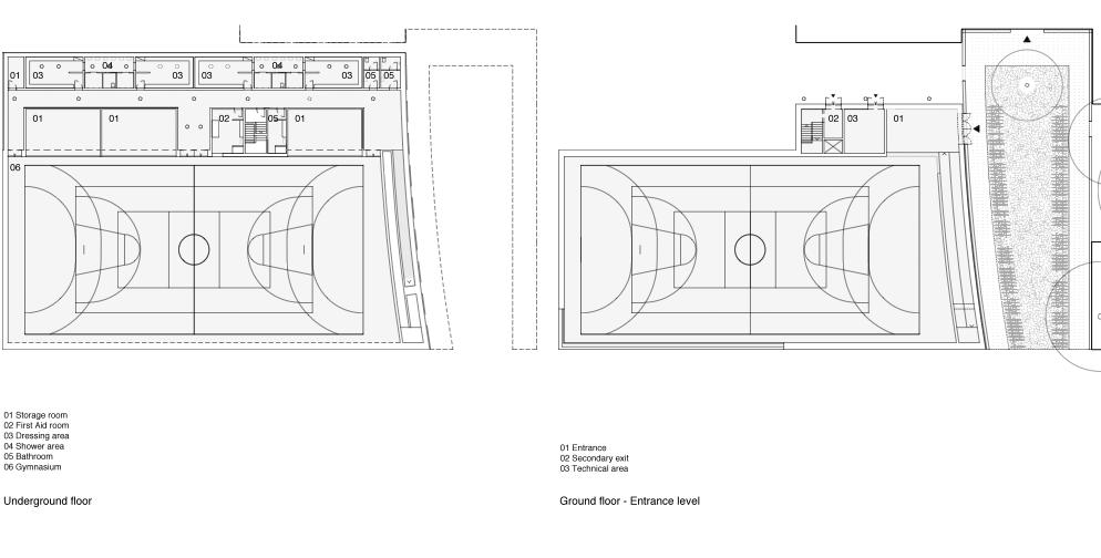 competition school gymnasium berlin detail plans