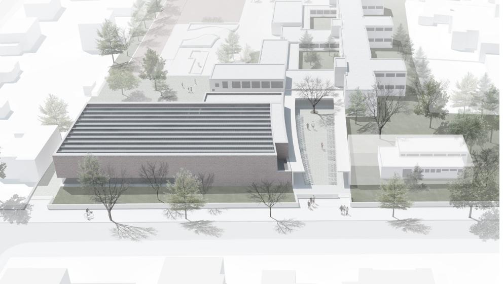 competition school gymnasium berlin 3d view