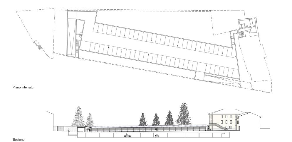 giarino canonica - pianta piano interrato