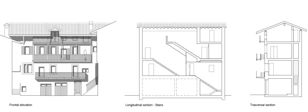 ferrari house - sections