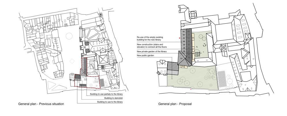 competition library bressanone - general plan