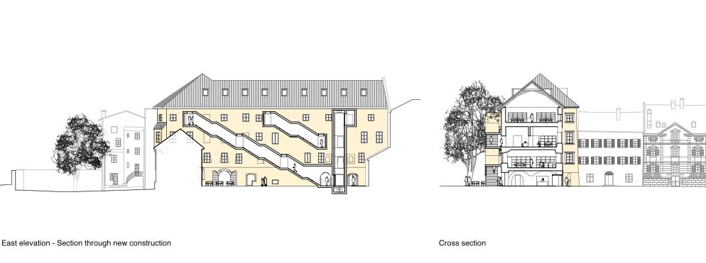 competition library bressanone - sections