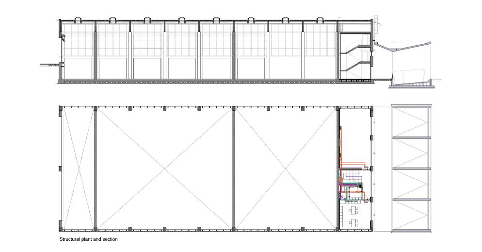 recycling center - detail plan