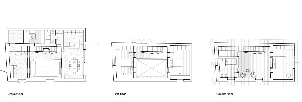 piva mountain house - plans