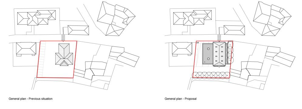 competition medical center civezzano - general plans