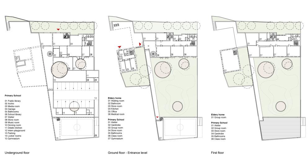 competition primary school riscone - plans